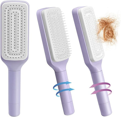 Brosse à cheveux auto nettoyant