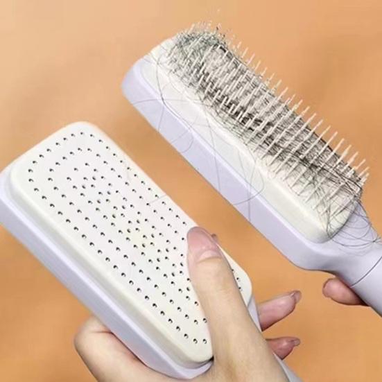 Brosse à cheveux auto nettoyant